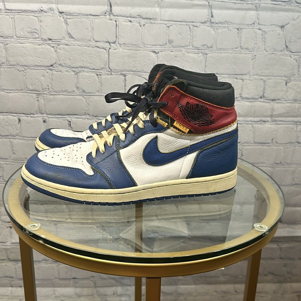 👟 Rare Jordan 1 Retro High Union Los Angeles Storm Blue - Size 11 👟 - Picture 2 of 7